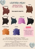 Malayan Buffalo Vegetable Tanned Leather